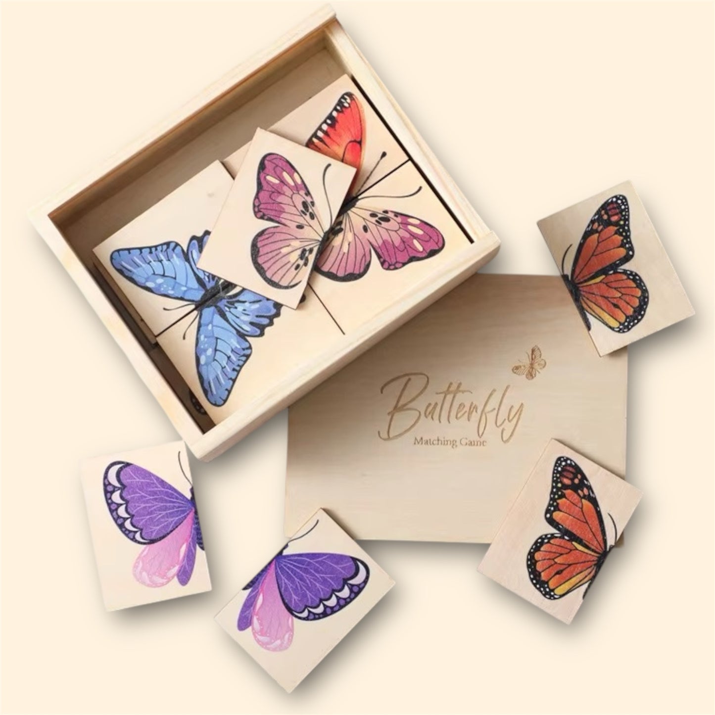 Puzzle en bois papillons