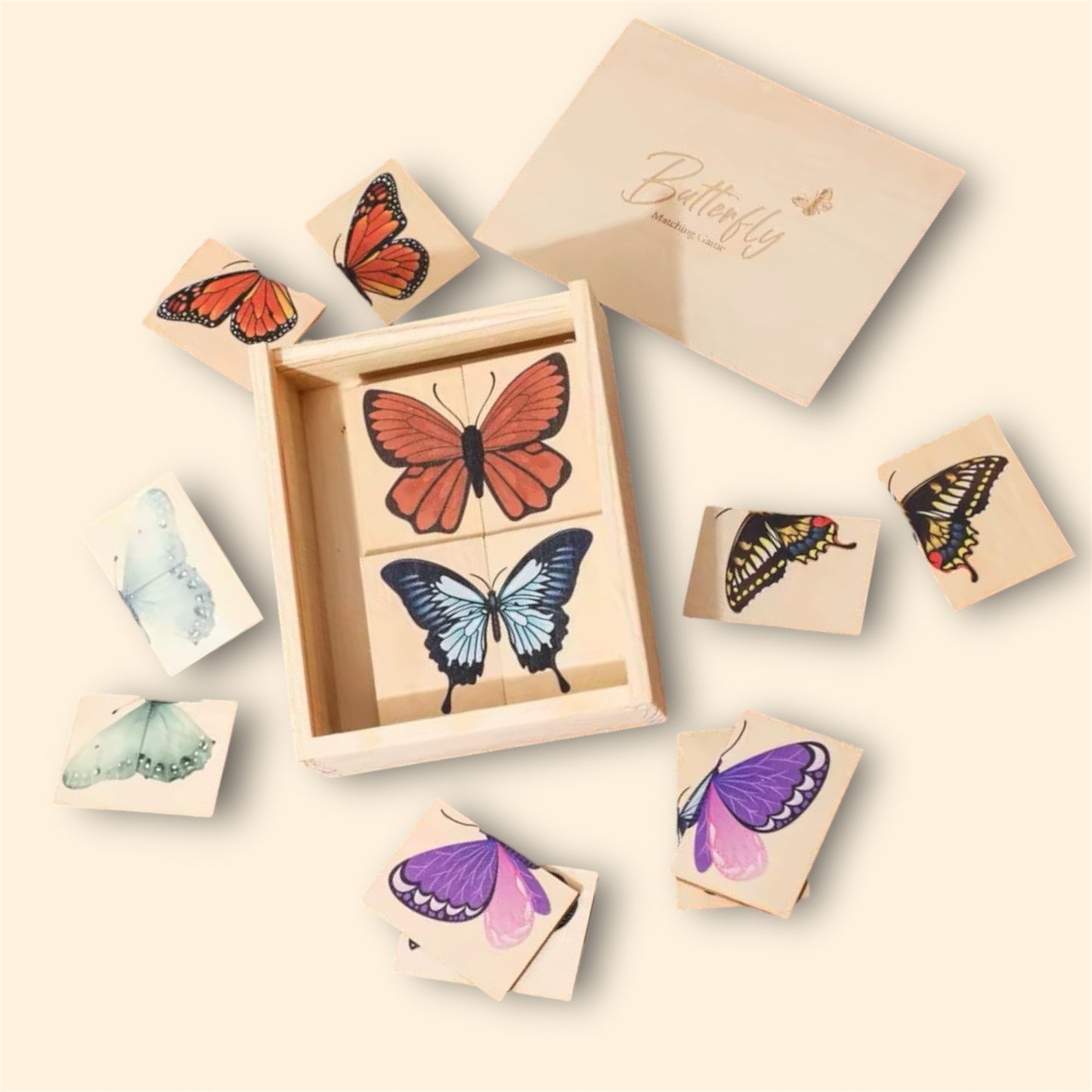 Puzzle en bois papillons